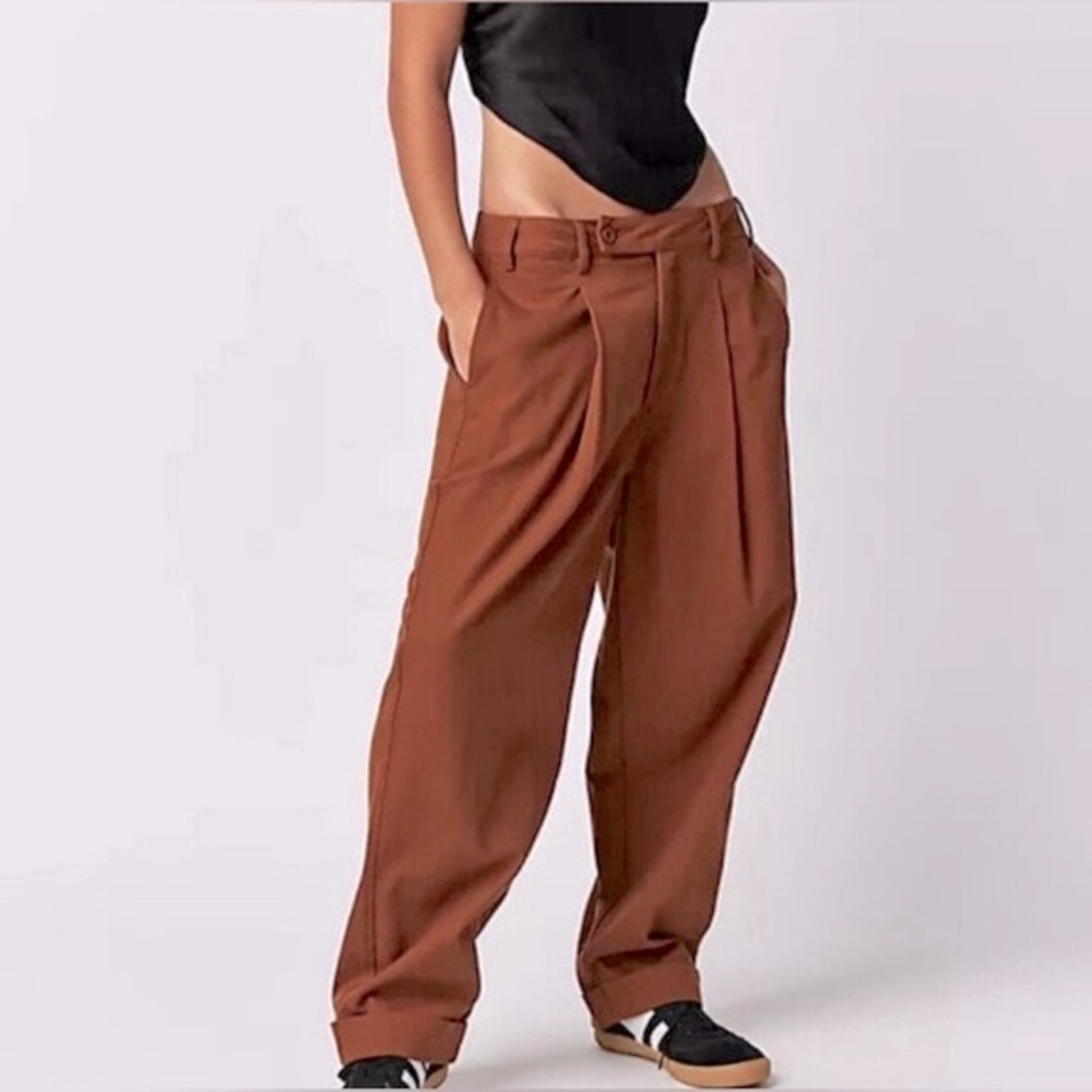 NWT Free People, Needed Breaking Trousers, Size 0 in Walnut Brown